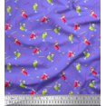thumbnail image 1 of Soimoi Velvet Fabric Straw & Juice Beverages Printed Craft Fabric by The Yard 58 Inch Wide, 1 of 3