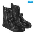 thumbnail image 4 of Unique Bargains Couvre-Chaussures Imperméables en Silicone Réutilisables et Pliables 32x23cm pour Surchaussures, Noir, 4 of 7