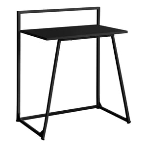 Monarch Specialties Bureau d'ordinateur, Bureau à la maison, Ordinateur portable, 30"l, Travail, Métal, Stratifié, Noir, Contemporain, Moderne