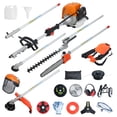 thumbnail image 1 of Multi-Functional Trimming Tool, 52CC 2-Cycle Gas Powered Hedge Trimmer, Weed Eater, String Trimmer, Brush Cutter, Edger, Pole Saw Chainsaw Pruner with Extension Pole, 1 of 7