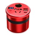 thumbnail image 1 of Tignapoo 150W High-Power Car Inverter with QC3.0 Fast Charge, 12V to 110V, Dual USB + Type-C + Universal Socket + Cigarette Lighter, Red Aluminum Alloy Design, 1 of 6