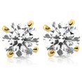 thumbnail image 1 of Clous en Diamant de 4 Ct en Or Jaune 14 K, 1 of 2