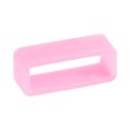 thumbnail image 4 of Unique Bargains Watch Band Strap Loops Silicone for 19mm Width Watch Band, Pink 4 Pack, 4 of 5