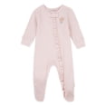 thumbnail image 1 of Huggies® Baby Girls' Layette Organic Cotton Ruffled Footed Coverall, 1 of 4