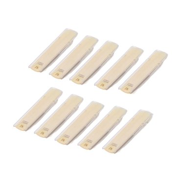Xuanheng 10 Pcs Anches de Clarinette Format Compact Remplacements Pratiques pour Joueur Débutant Dureté 1.5