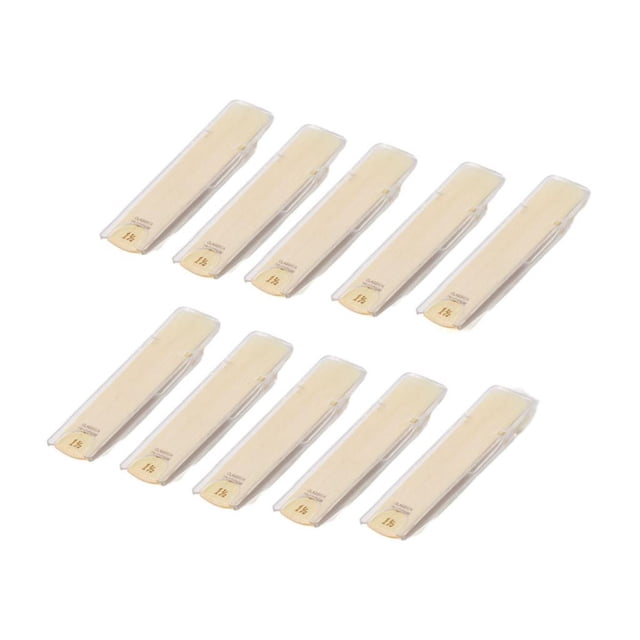 Xuanheng 10Pcs Clarinet Reeds Compact Size Convenient Replacements for Beginner Player hardness 1.5