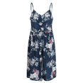 thumbnail image 2 of Pisexur Robe Sans Manches à Col en V Femmes Mode Été Bord de Mer à Bretelles Sans Manches Col en V Imprimé Robe Décontractée Hauts pour Femmes en Liquidation, 2 of 8
