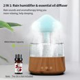thumbnail image 4 of Rain Cloud Humidifier Water Drip with Adjustable LED Lights Remote Control Cool Mist Essential Oil Diffuser 450ml Rain Sounds Air Humidifiers with White Noise for Bedroom Desk Bedside Sleepi, 4 of 7