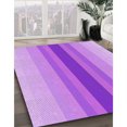 thumbnail image 3 of Ahgly Tapis Rectangulaire Lavable en Machine Intérieur Transitionnel Violet Violet, 2 Pieds x 4 Pieds, 3 of 7