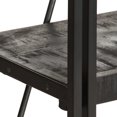 thumbnail image 3 of vidaXL 5-Tier Bookcase Black 60x30x180 cm Solid Mango Wood, 3 of 5
