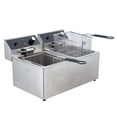 thumbnail image 1 of BeesClover Friteuse Électrique en Acier Inoxydable, Comprend Panier et Couvercle, Protection contre la Surchauffe, Idéale pour un Usage en Restaurant Ou en Cuisine, 1 of 6