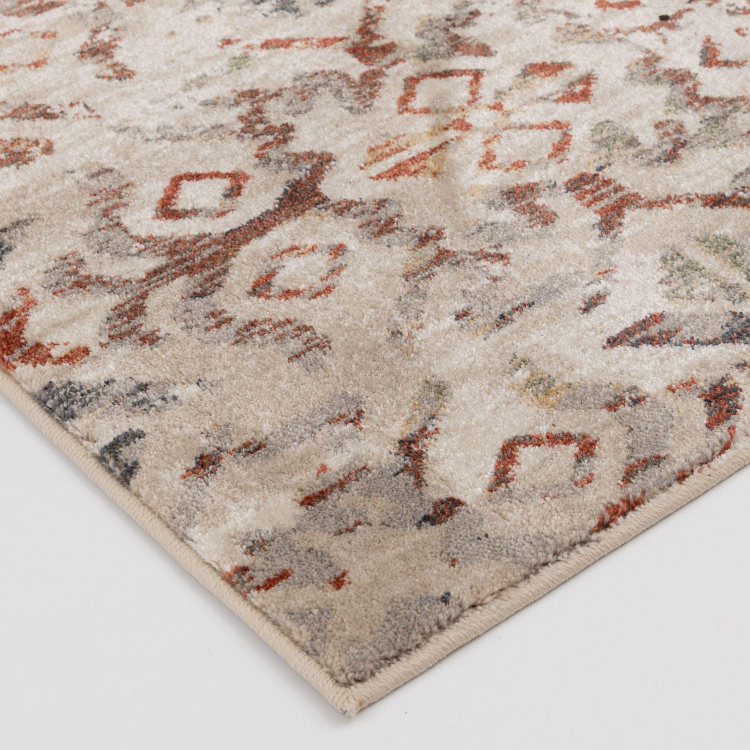 Tapis tissé bleu marine et rouge Pescara