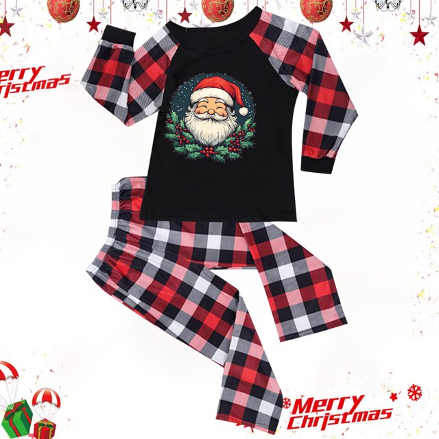 Styesk Pyjamas de Noël Assortis pour la Famille Ensembles Assortis des Fêtes Pyjamas de Noël Assortis pour la Famille Mignons Pyjama Graphique de Noël Ensemble de Pyjamas pour Enfant