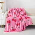 thumbnail image 1 of Mainstays Kids Couverture Jetée en Peluche Cerises, 1 of 5