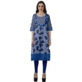 thumbnail image 2 of Moomaya Kurti Droite de Designer pour Femmes Tunique Indienne Imprimée Haut Long Kurta, 2 of 6