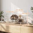 thumbnail image 3 of PawHut Hamster Cage Full Transparent Viewing for Dwarf Hamster, 3 of 10