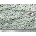 thumbnail image 2 of Soimoi Polyester Crepe Fabric Sleigh,Bread & Hot Dog Food Fabric Prints by Yard 52 Inch Wide, 2 of 3
