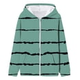 thumbnail image 3 of FAOWME Chandail en Molleton à Capuche avec Poche Zippée Imprimé Automne pour Filles Vert 5-6 Ans, 3 of 3