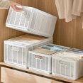 thumbnail image 3 of p>Boîtes de Rangement de Vêtements Divisés, Économie d'Espace Pur Blanc Tiroir Tiroir Rangement Boîtes Diviseurs Réglables Robuste pour Garde-Robe Chambre à Coucher/p>, 3 of 7