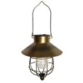 thumbnail image 1 of kurtrusly Solar Lantern, Metal Lantern, Solar Edison Bulb Design, Waterproof, Hanging, Openwork Suitable Courtyards, Patios, Golden, 1 of 6