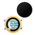 thumbnail image 1 of Abbracc Réveil Numérique Horloge Numérique Étanche Réveil Radio Contrôlé avec Jaune-Noir, 1 of 7