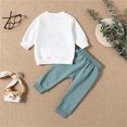 thumbnail image 4 of Chandail en Molleton Imprimé Lettre pour Enfant Garçon Fille Manches Longues Col Rond Hauts Automne Décontracté Ample Pull Deux Pièces Robe Bébé Fille Vêtements de Noël Ensemble 4 Mois Vêtements Bébé Fille Réception, 4 of 9