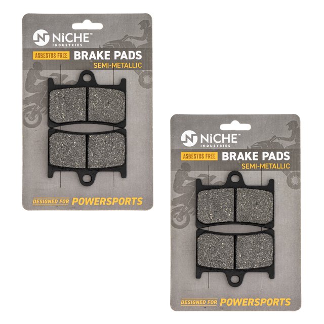 Niche Front Brake Pad for Yamaha YZF R6S Semi-Metallic Motorcycle 2 Pack 519-KPA2381D
