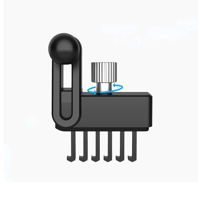 Support Magnétique pour Téléphone de Voiture, Support de Téléphone Cellulaire Mobile pour Tesla Model 3 et Model Y, Montré en Gros Plan sur le Côté. le Support en Plastique Noir Comprend un Bouton Rotatif pour le Réglage de l'Angle et Plusieurs Ardillons pour une Fixation Sécurisée à la Bouche d'Aération. Conçu pour la Compatibilité avec la base Magsafe (Non Incluse) et Divers Modèles de Téléphones, Il Offre une rotation à 360 Degrés et une Stabilité anti-vibration pour un Ajustement Sécuritaire en Voyage.
