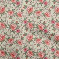 thumbnail image 1 of oneOone Tissu Viscose Georgette Rouge Matériel de Couture Floral Tissu Imprimé au Mètre 42 Pouces de Large, 1 of 4