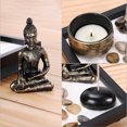 thumbnail image 4 of Buddha Statue Tea Light Candle Incense Holder Home Decoration Gift, 4 of 6