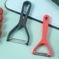 thumbnail image 4 of 2 Pack Vegetable Peeler Set - 304 Stainless Steel Swivel Blade Peeler and Shredder for Potato, Carrot, and Cucumber - Detachable and Stackable Kitchen Tool, 6.6x2.8 Inches, 4 of 7