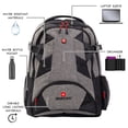 thumbnail image 3 of SKROSS School Backpack with Padded Straps and Laptop Pocket, Back Pack, 3 of 9