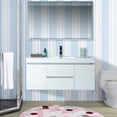 thumbnail image 1 of Vanity Art 48 Inches Single Sink Wall Mounted Bathroom Vanity Set 2 Drawers 4 Shelves Storage Cabinet with White Engineered Top Undermount Rectangle Sink, 1 of 8