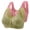 #M 04, variant on Amzcrzy 2PC Plus Size Bras for Women Seamless Embroidered Wireless Bras for Large Bust Comfy Breathable Front Closure Bras for Women No Underwire Everyday Underwear