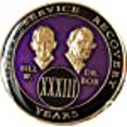 thumbnail image 3 of 33 Year AA Medallion Purple Tri-Plate Founders Bill & Bob Chip XXXIII, 3 of 10