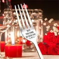 thumbnail image 1 of EGNMCR Forks 2PCS Engraved Fork Present For Husband Madam Family And Tableware Gift Fruit fork, 1 of 2