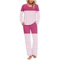 thumbnail image 2 of Rbaofujie Pyjama d'Automne pour Femmes Ensemble de Pyjama Décontracté à Imprimé Dégradé Haut et Pantalon pour Dames Ensemble de Pyjama pour Femmes, 2 of 6