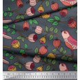 thumbnail image 2 of Soimoi Modal Satin Fabric Lotus & Dog Face Printed Fabric 1 Yard 42 Inch Wide, 2 of 5