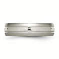 thumbnail image 3 of Titanium Grooved 6mm Brushed and Polished Band Size 10.5, 3 of 6