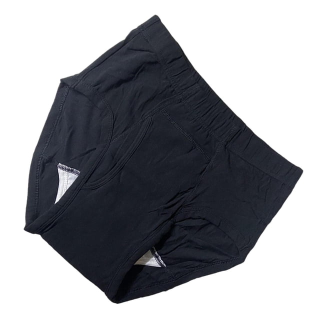 ziyahi Couche pour Hommes Lavable Confortable Imperméable Réutilisable Anti-Fuite Respirante TG Noir
