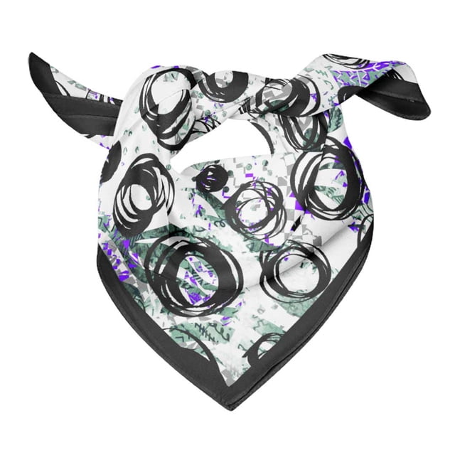 Bimba Womens Rectangular Printed Cotton Voile Scarf Neck Head Wrap-40 x 40 Inches