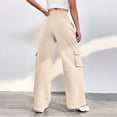 thumbnail image 4 of Timegard Sweatpants for Women Elastic High Waisted Comfy Cargo Pants Workout Running Pants with Pockets, 4 of 7