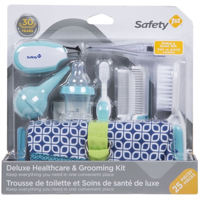 Safety 1st Trousse de Soins de Santé et de Toilettage de Luxe - Bleu Artic