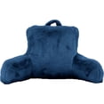 thumbnail image 1 of Hometrends Navy Fur Bed Rest, 1 of 1