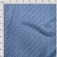 thumbnail image 4 of oneOone Rayon Medium Blue Fabric Kalamkari Craft Projects Decor Fabric Printed By The Yard 56 Inch Wide, 4 of 5