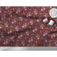 thumbnail image 3 of Soimoi Orange polyester Crepe Fabric Diamond Geometric Printed Craft Fabric by the Yard 42 Inch Wide, 3 of 3