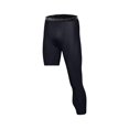 thumbnail image 1 of Mens 3/4 Compression Pants Workout Leggings Tights Base Layer Pants for Running S Black Left Long, 1 of 8