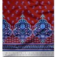 thumbnail image 2 of Soimoi Poly Georgette Fabric Swirl,Leaves & Floral Panel Print Fabric by The Yard 42 Inch Wide, 2 of 3
