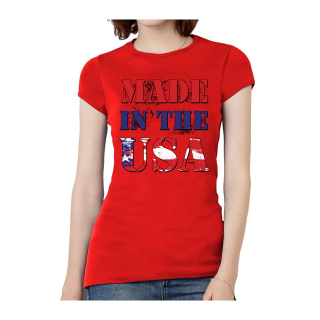 Womens Made in USA Short-Sleeve T-Shirt - Red - X-Large
