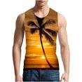 thumbnail image 4 of Cameland Débardeur de Sport pour Hommes, Décontracté, Mode, à Imprimé, Col Rond, Chandail Sans Manches, 4 of 6